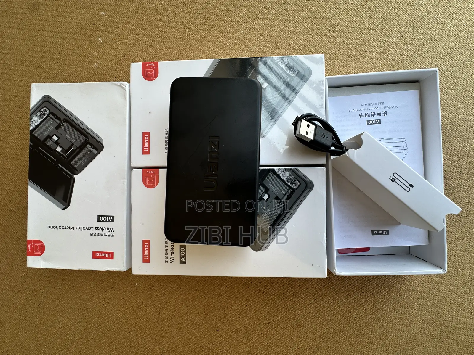 Ulanzi A100 Wireless Microphone Lavalier Mic for iPhone ,Camera