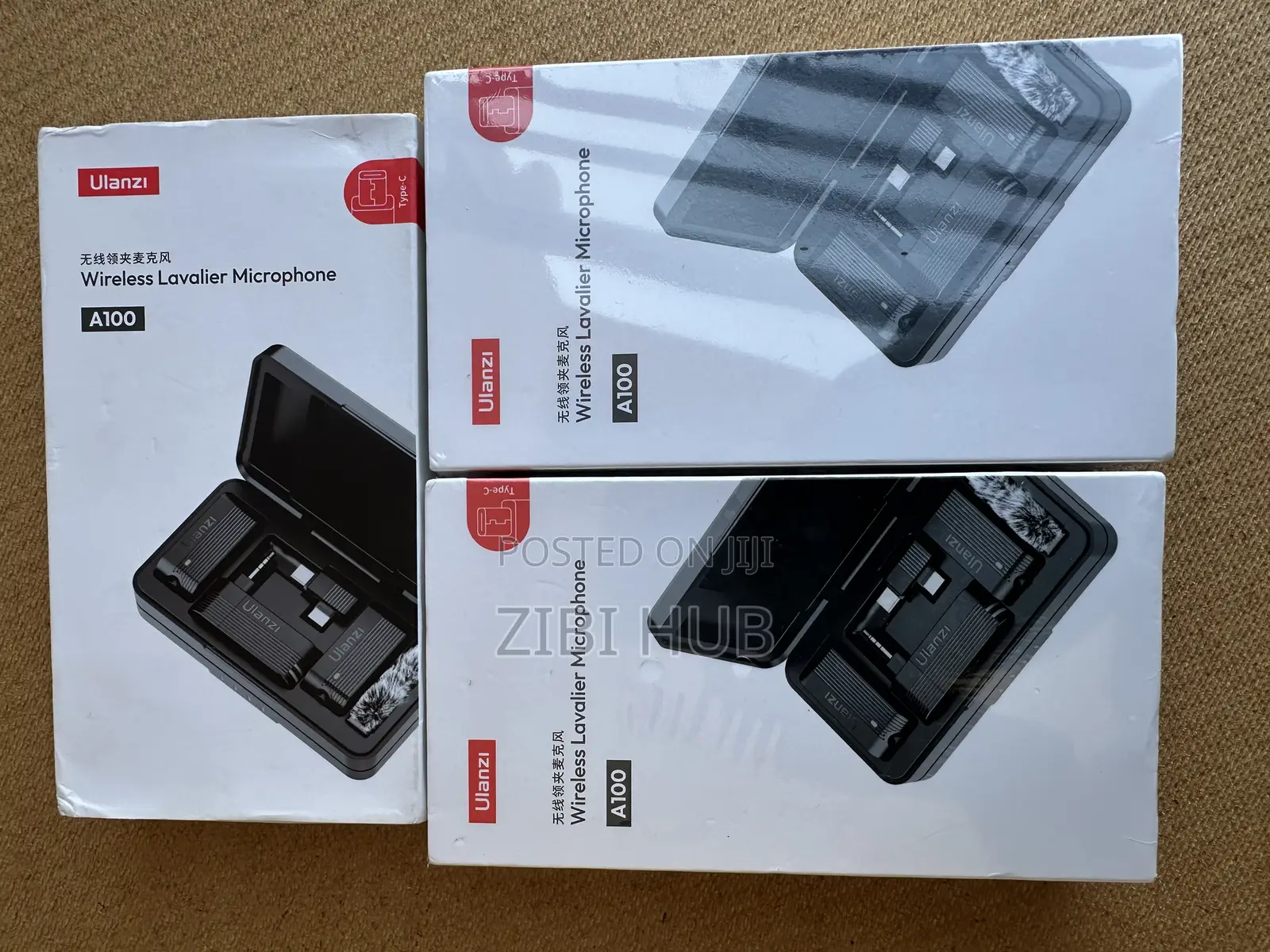 Ulanzi A100 Wireless Microphone Lavalier Mic for iPhone ,Camera