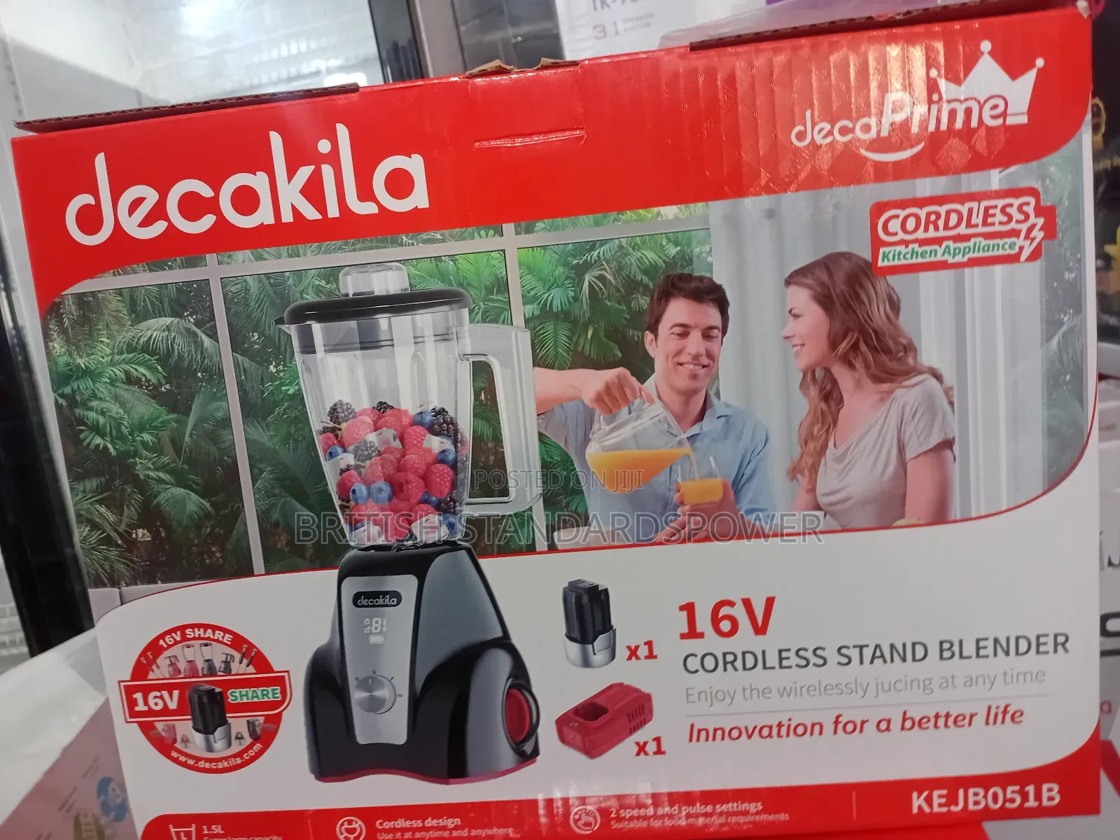 Simple Shades Decakila 16v Cordless Stand Blender