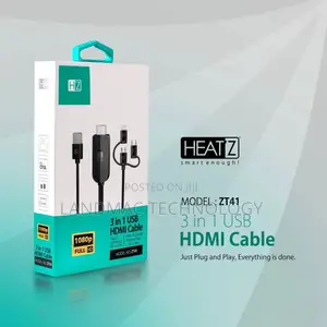 3 in 1 Usb to Hdmi Cable Converter Model Zt57 Heatz
