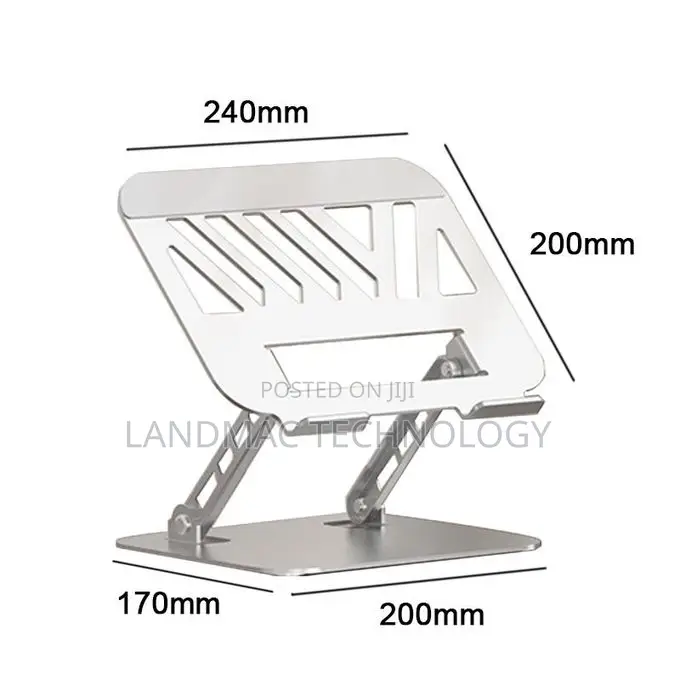 Adjustable Laptop Stand for Desk, Metal Foldable Laptop Riser Holder