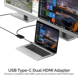 Sabrent Usb Type C Dual Hdmi Adapter