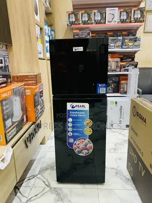 Call and Order for Pearl Pf-216tbg-5e Double Door Fridge Black