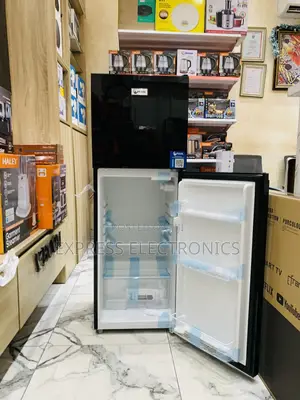 Newly Sealed in Box Double Door 136l Fridge Black Pearl