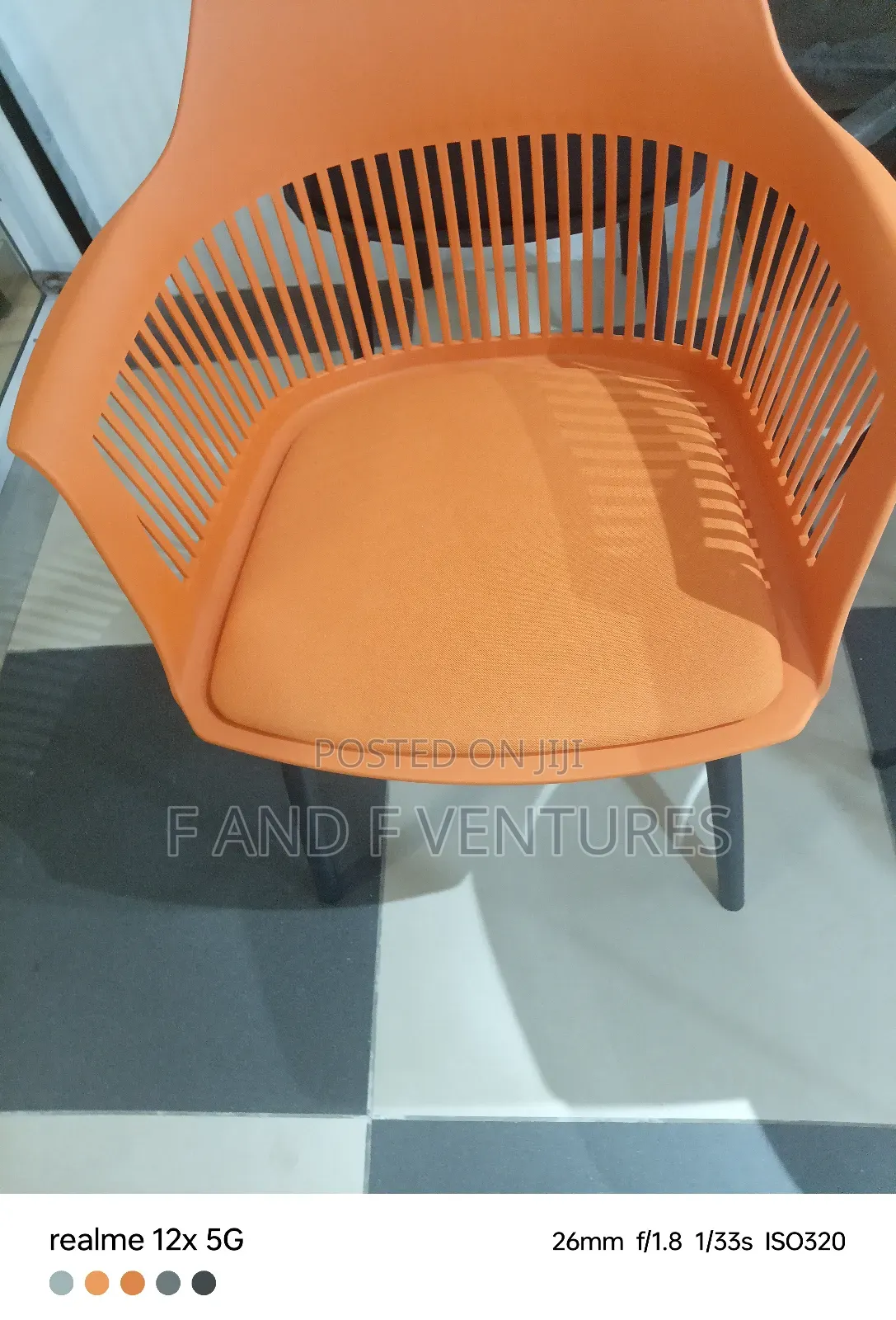 Orange Arms Chairs