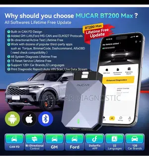 Mucar Bt200 Max Obd2 Car Diagnostic Scanner