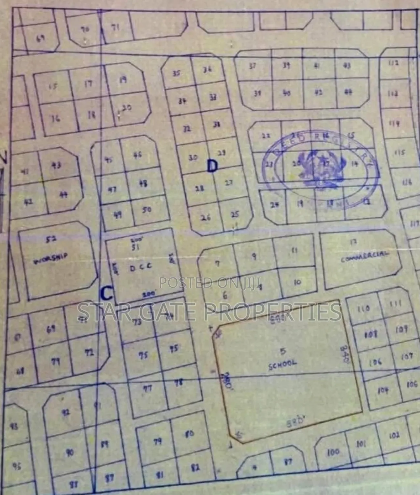 12 Plots ( 3 Acres Land) for Sale at Sunyani ( Berlin Top)