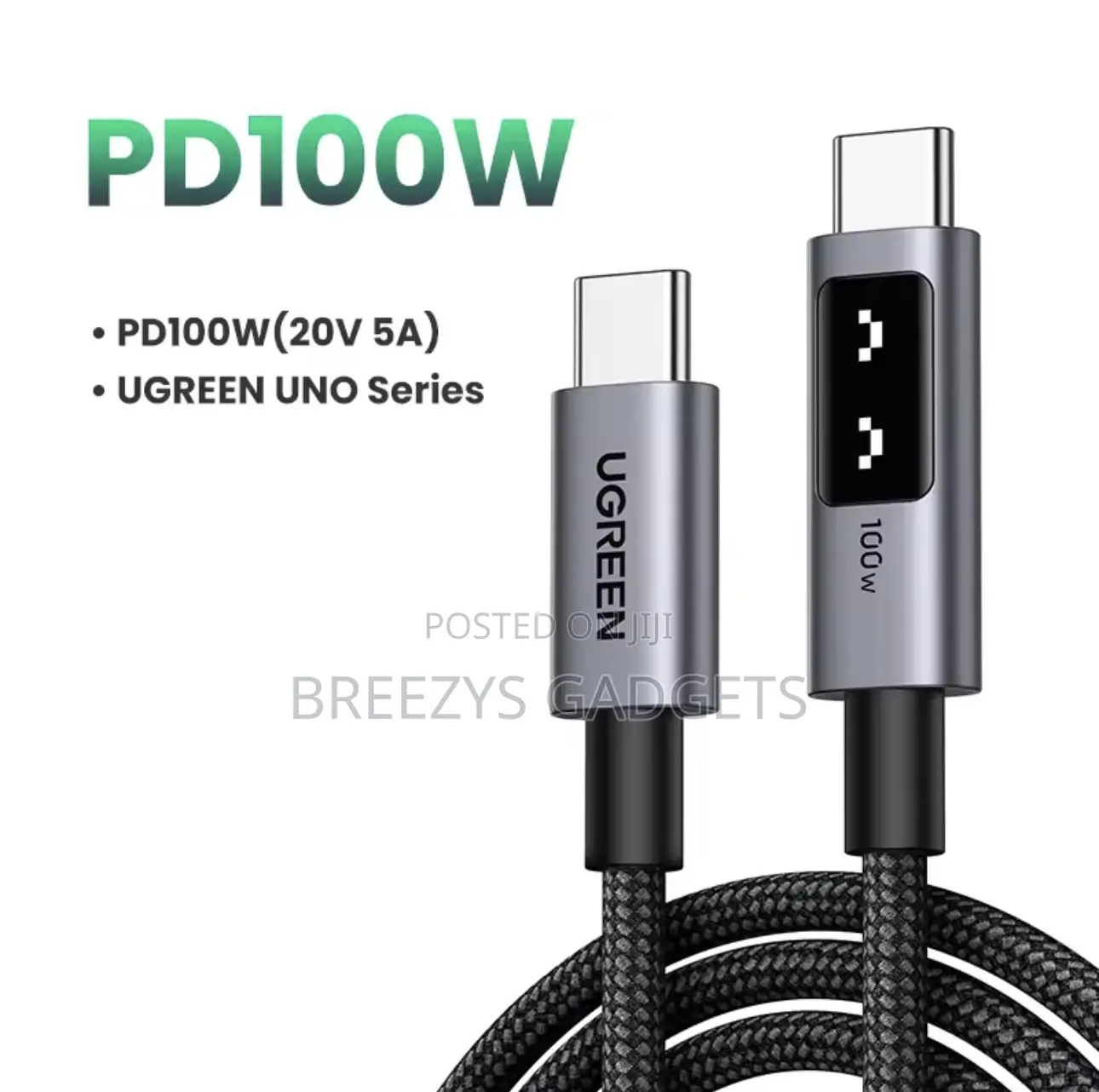 Ugreen Uno Pd100w Fast Charge Usb C Cable