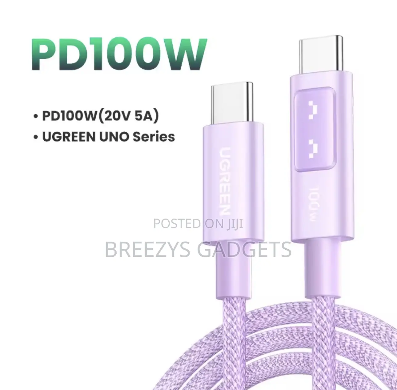 Ugreen Uno Pd100w Fast Charge Usb C Cable