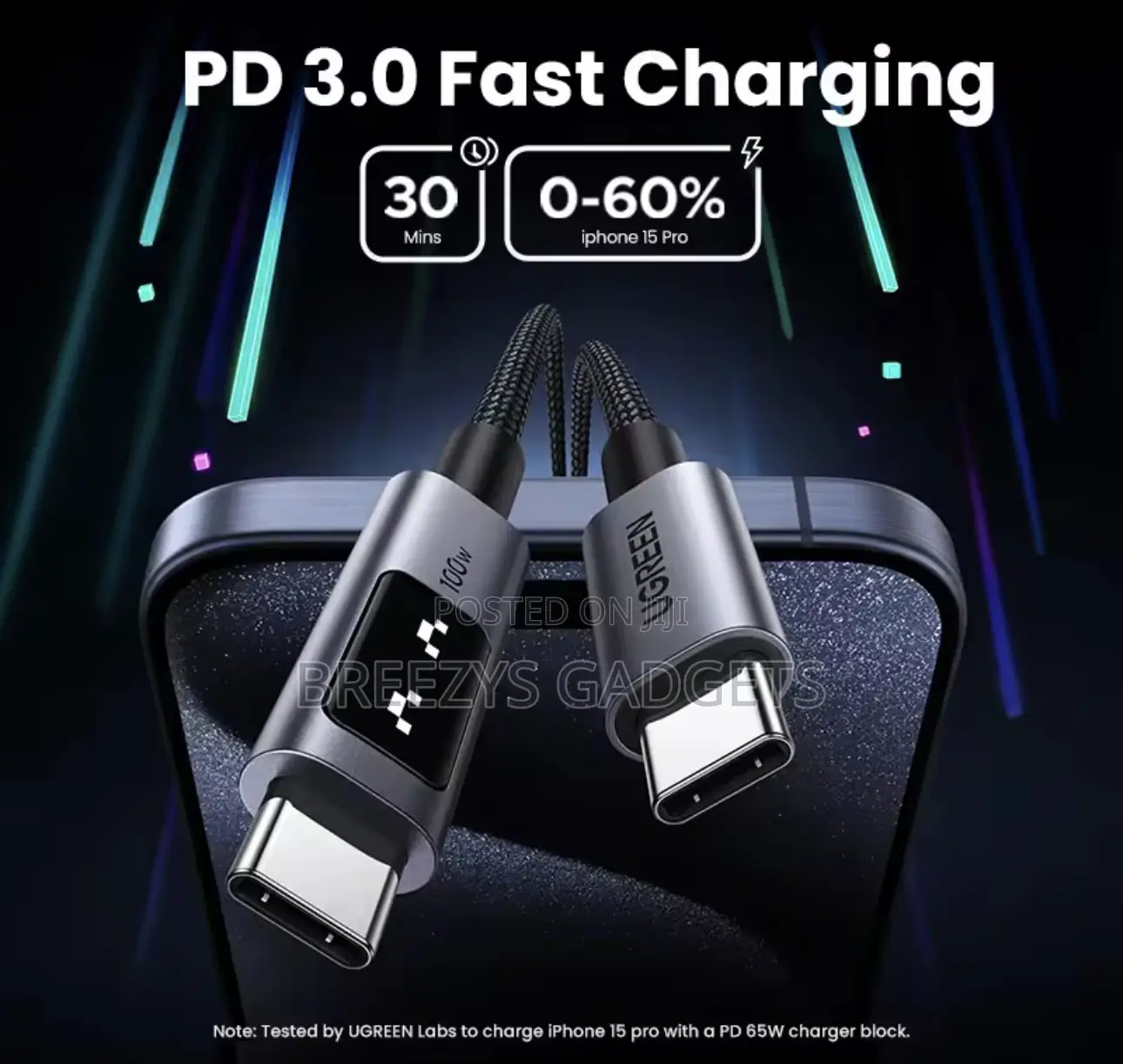 Ugreen Uno Pd100w Fast Charge Usb C Cable