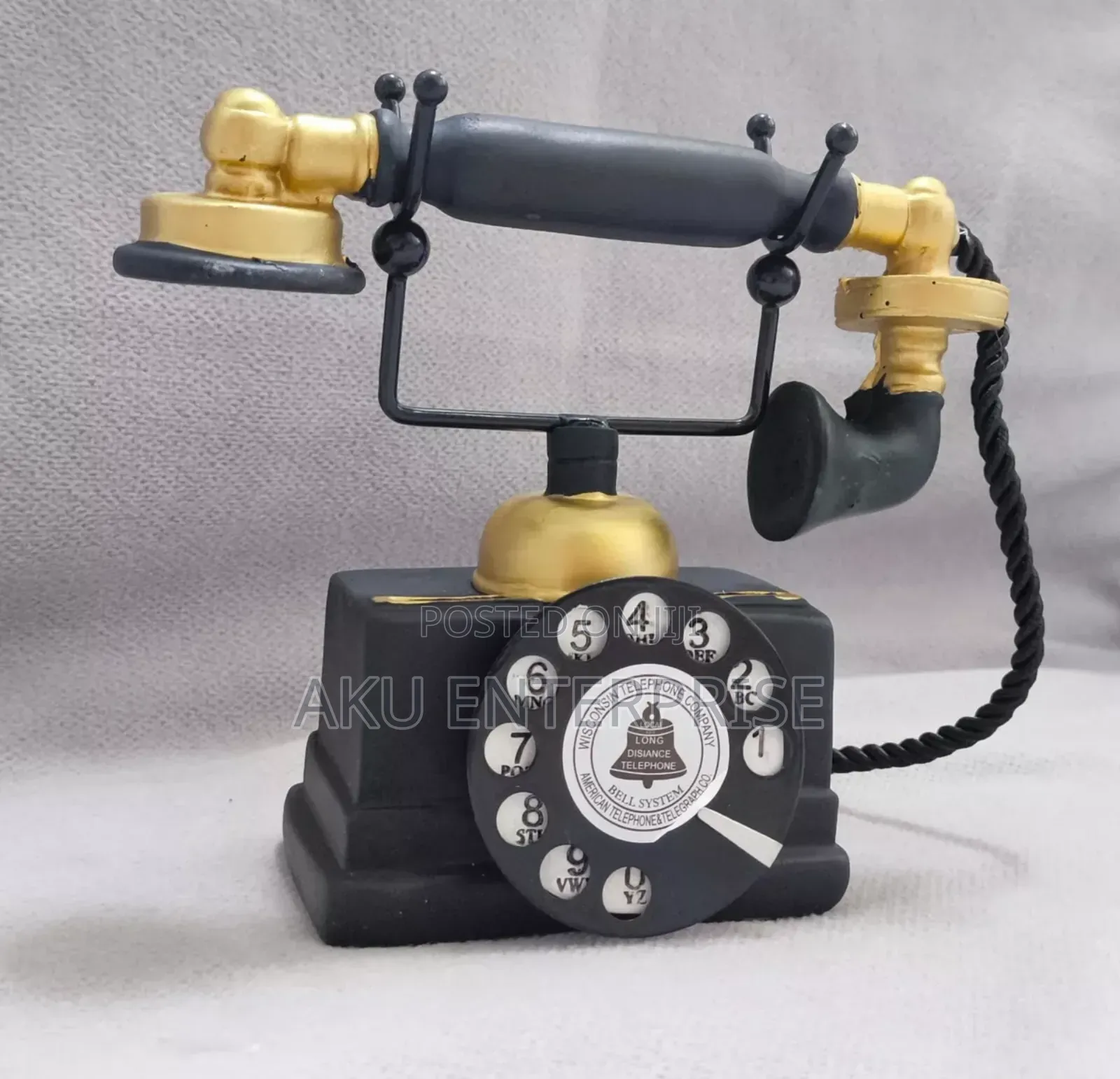 Antiques Classic Ornament Telephone Old-Fashioned Home Decor