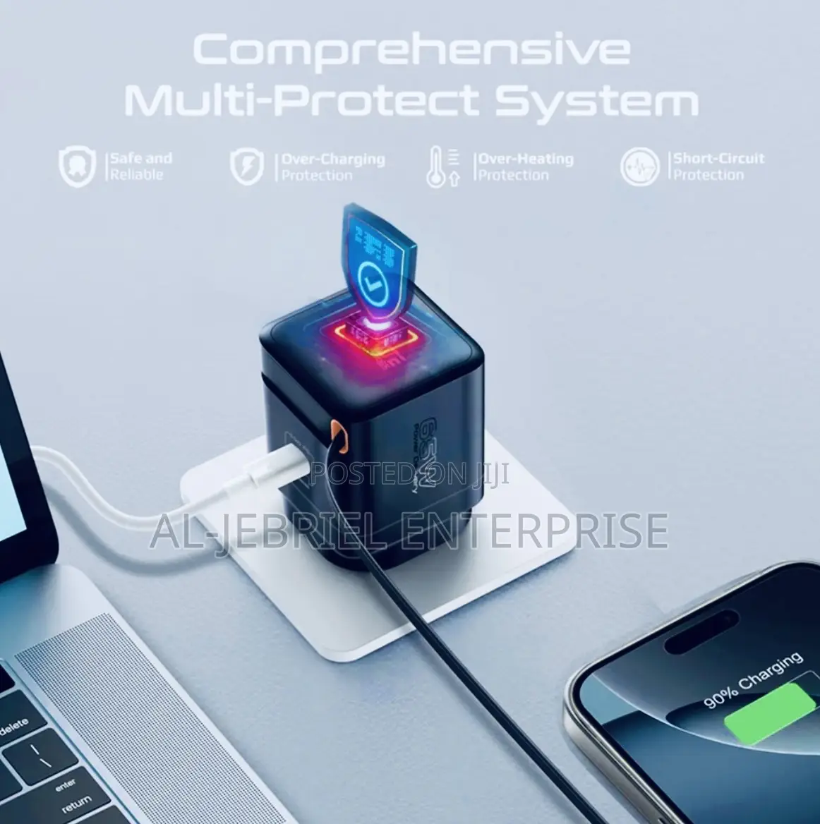 Promate 65watts Power Adapter