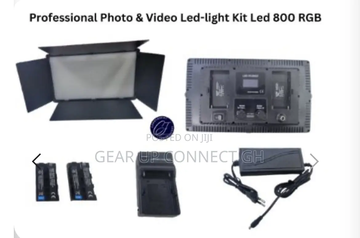 Led 800 Red Professional Video And Phot Led Light Kit