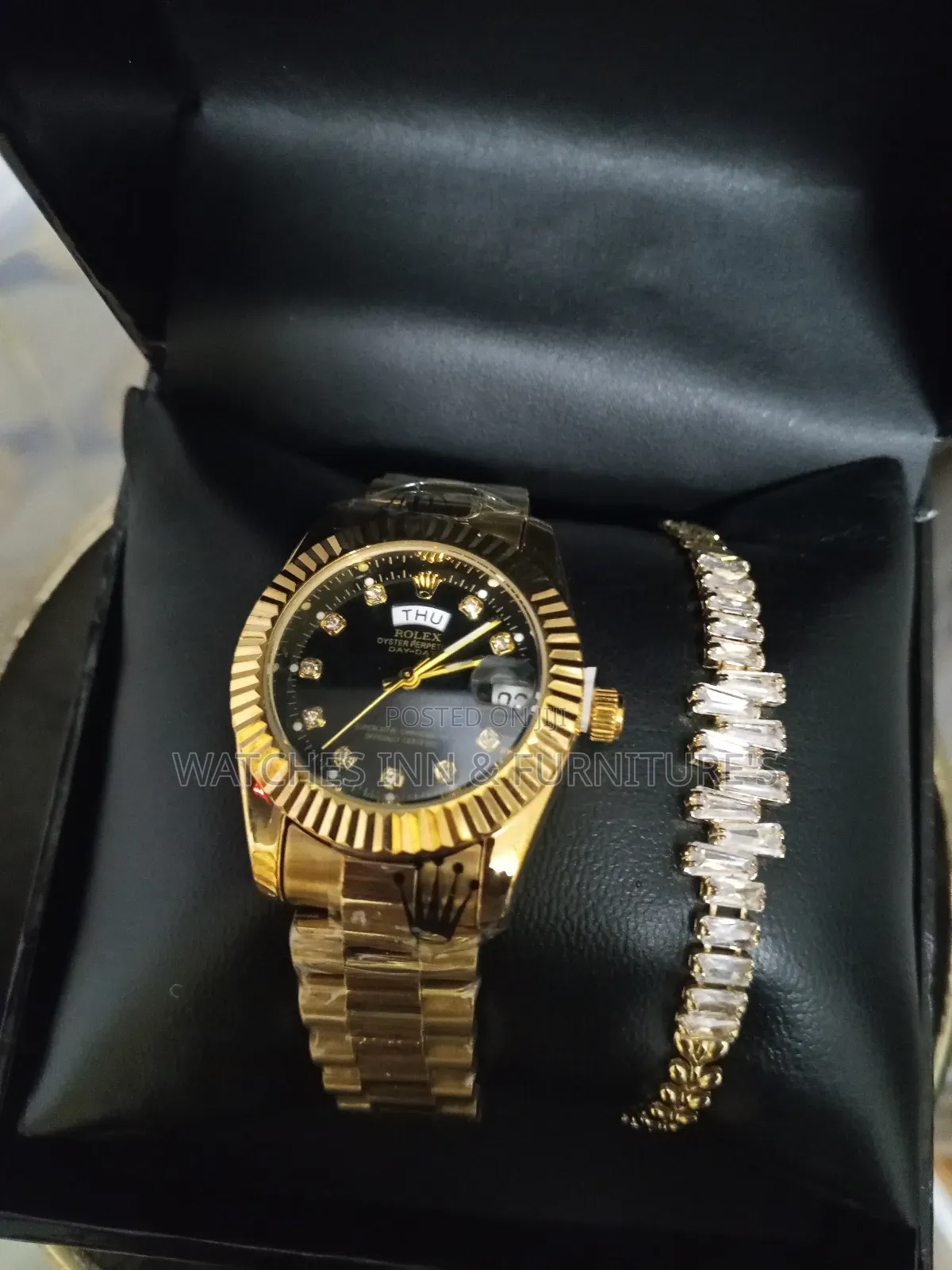 Rolex Oyster Ladies Watch With Bracelet ( Anti Fade )