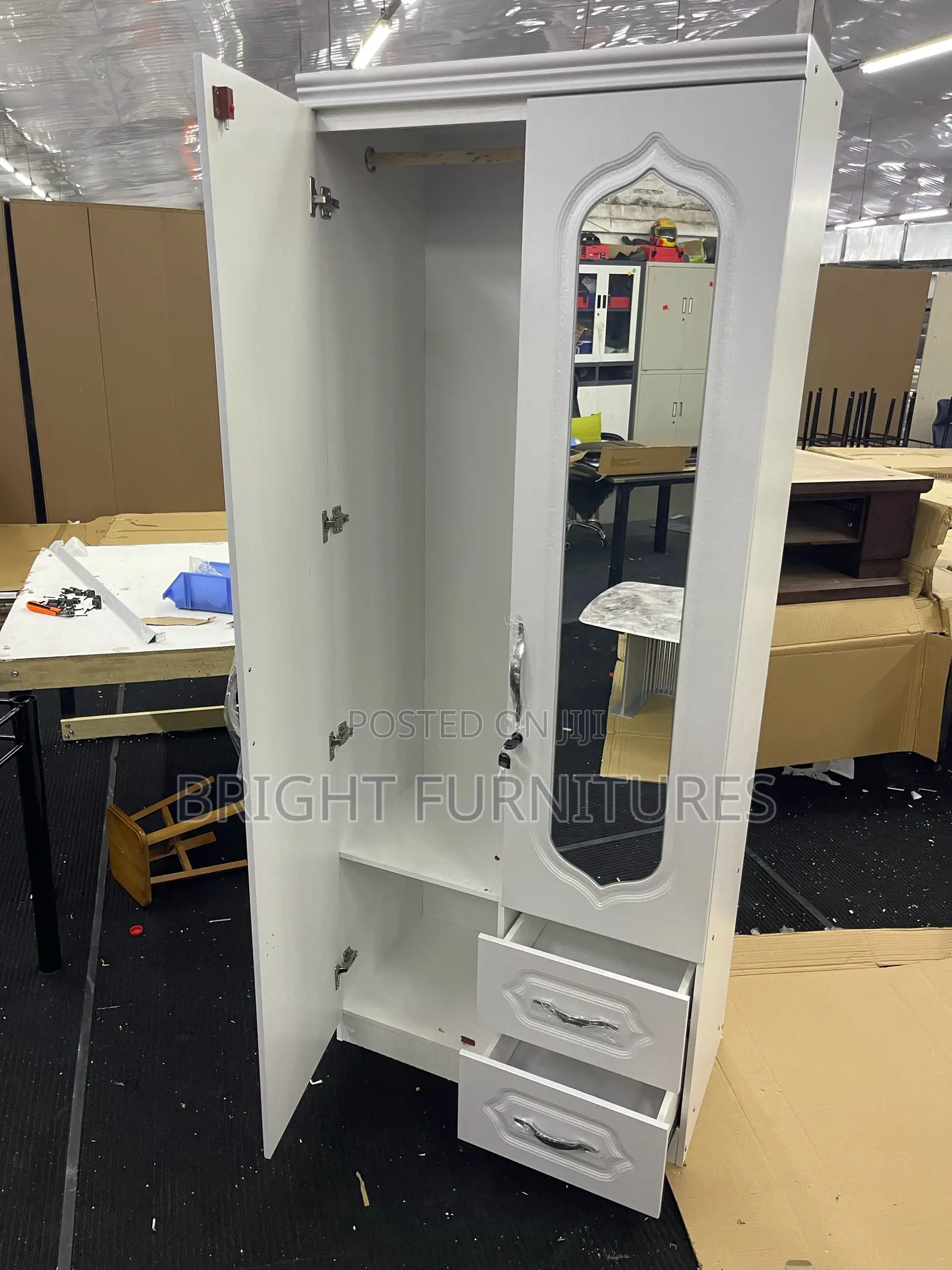 2 Doors Wooden Wardrobe