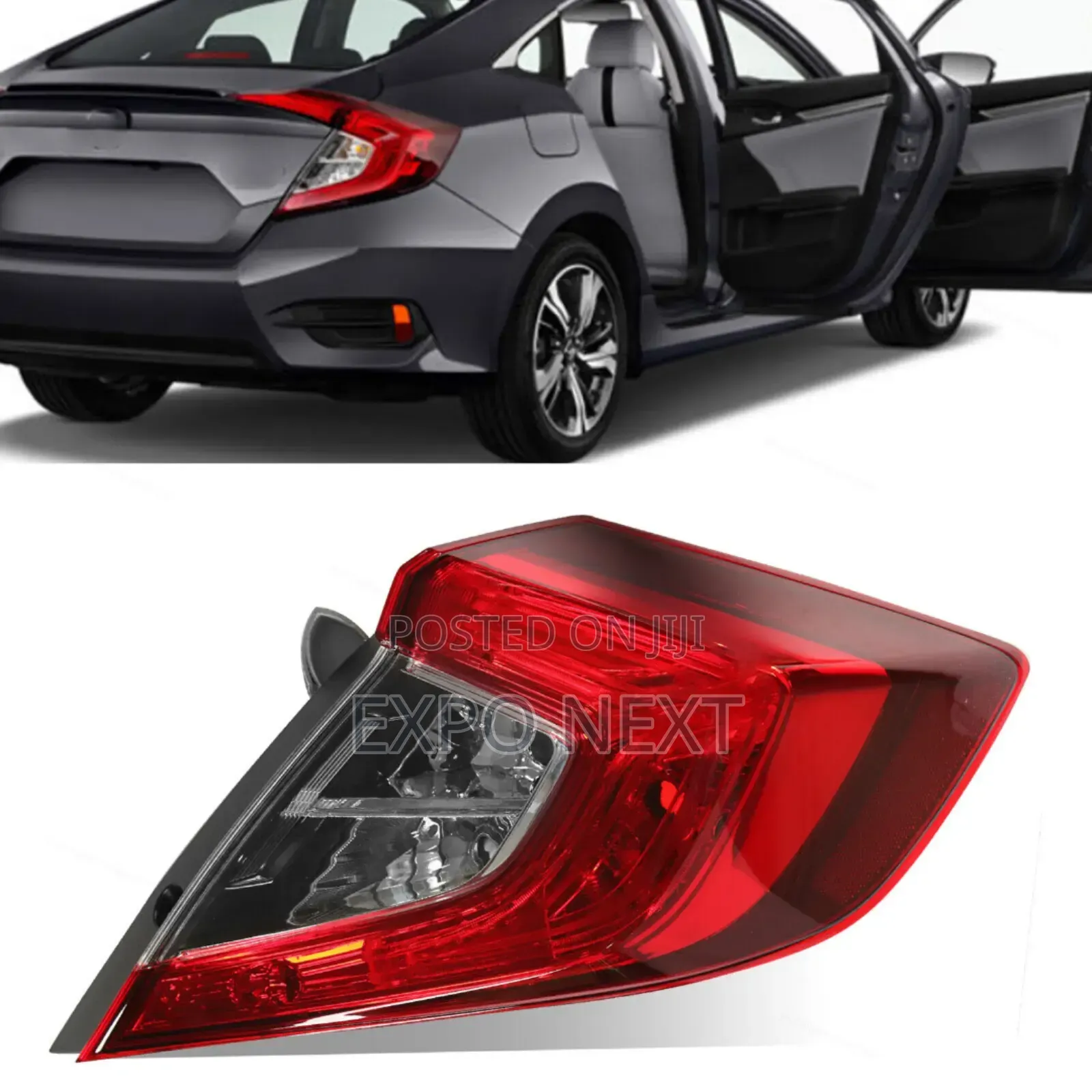 Tail Light for 2016-2021 Honda Civic Halogen Pair
