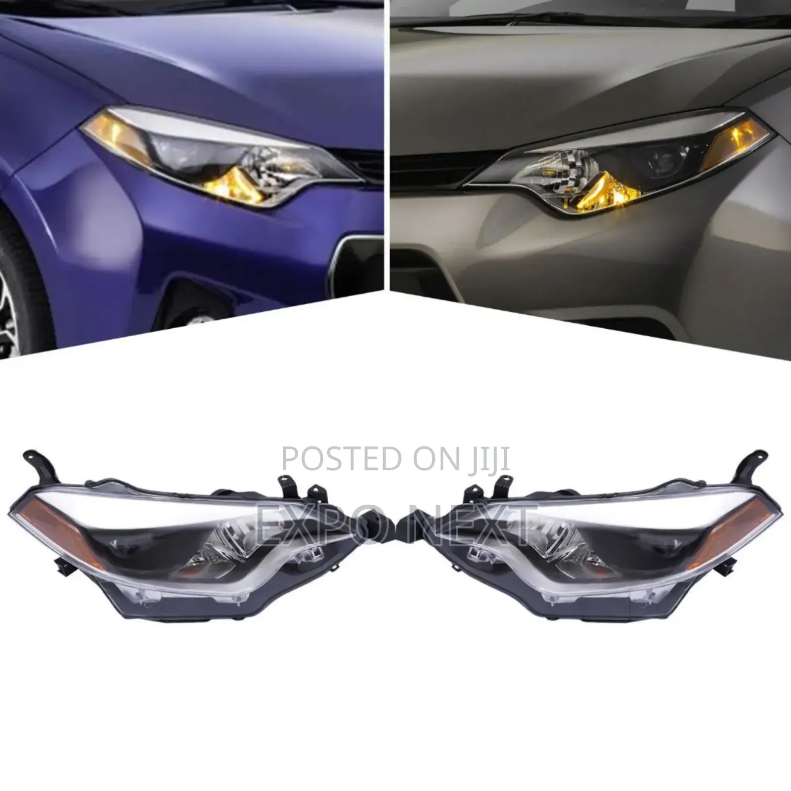 Headlights Replacement For 2014-2018 Toyota Corolla Pair