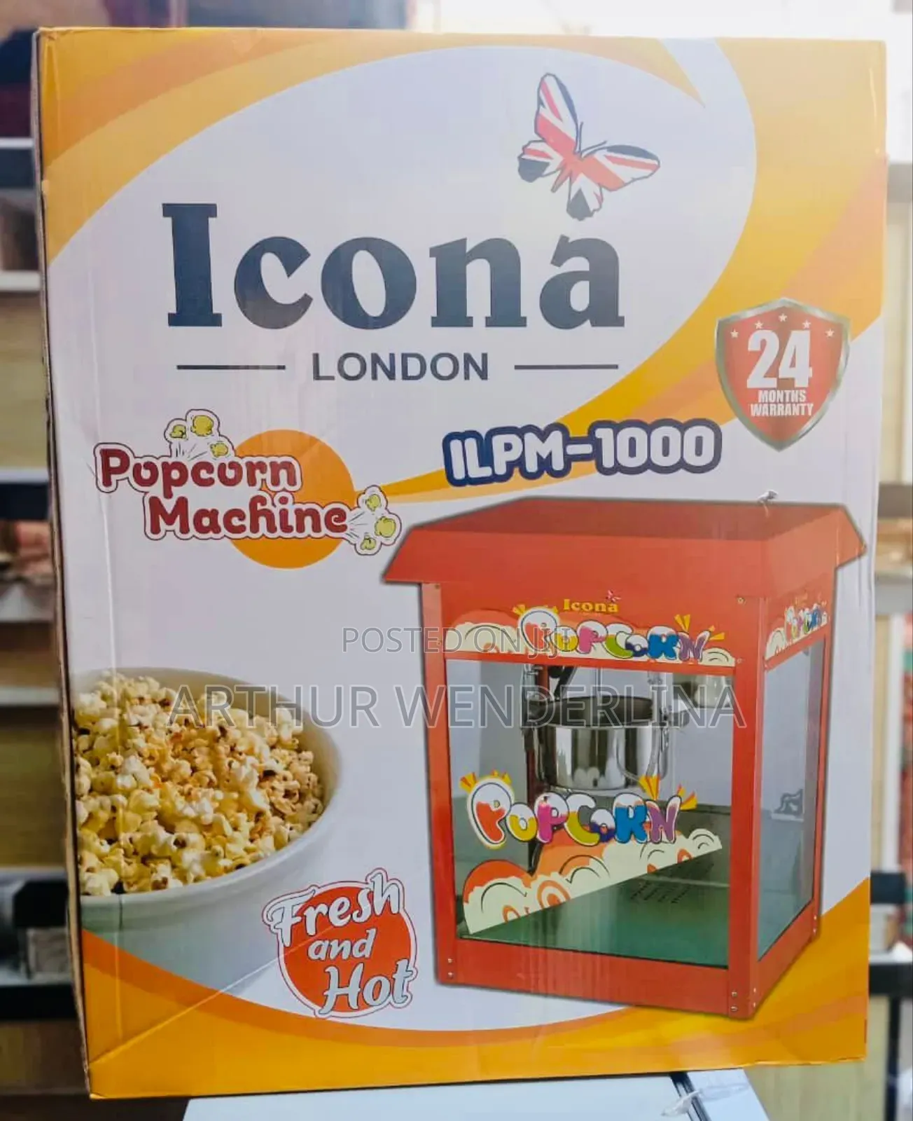 Icona London Foriegn Electric Popcorn Machine