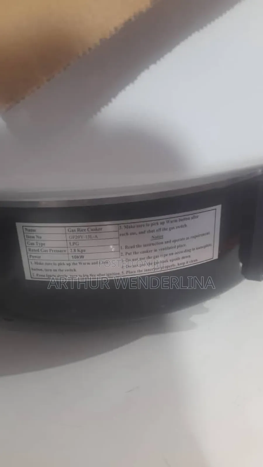 Gas Rice Cooker 6