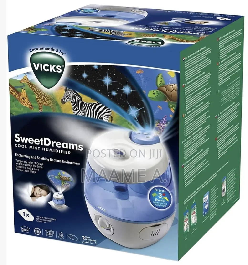 Vicks Sweetdreams Cool Mist Humidifier With Projector - 3.8ltrs