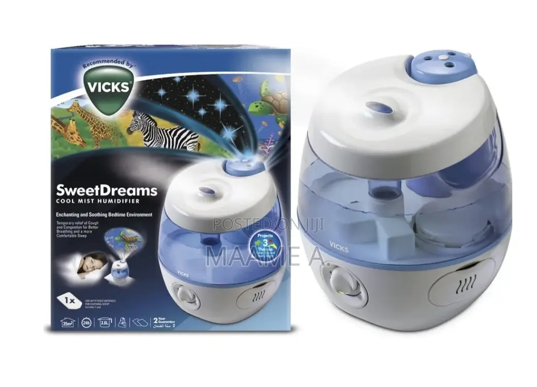 Vicks Sweetdreams Cool Mist Humidifier With Projector - 3.8ltrs