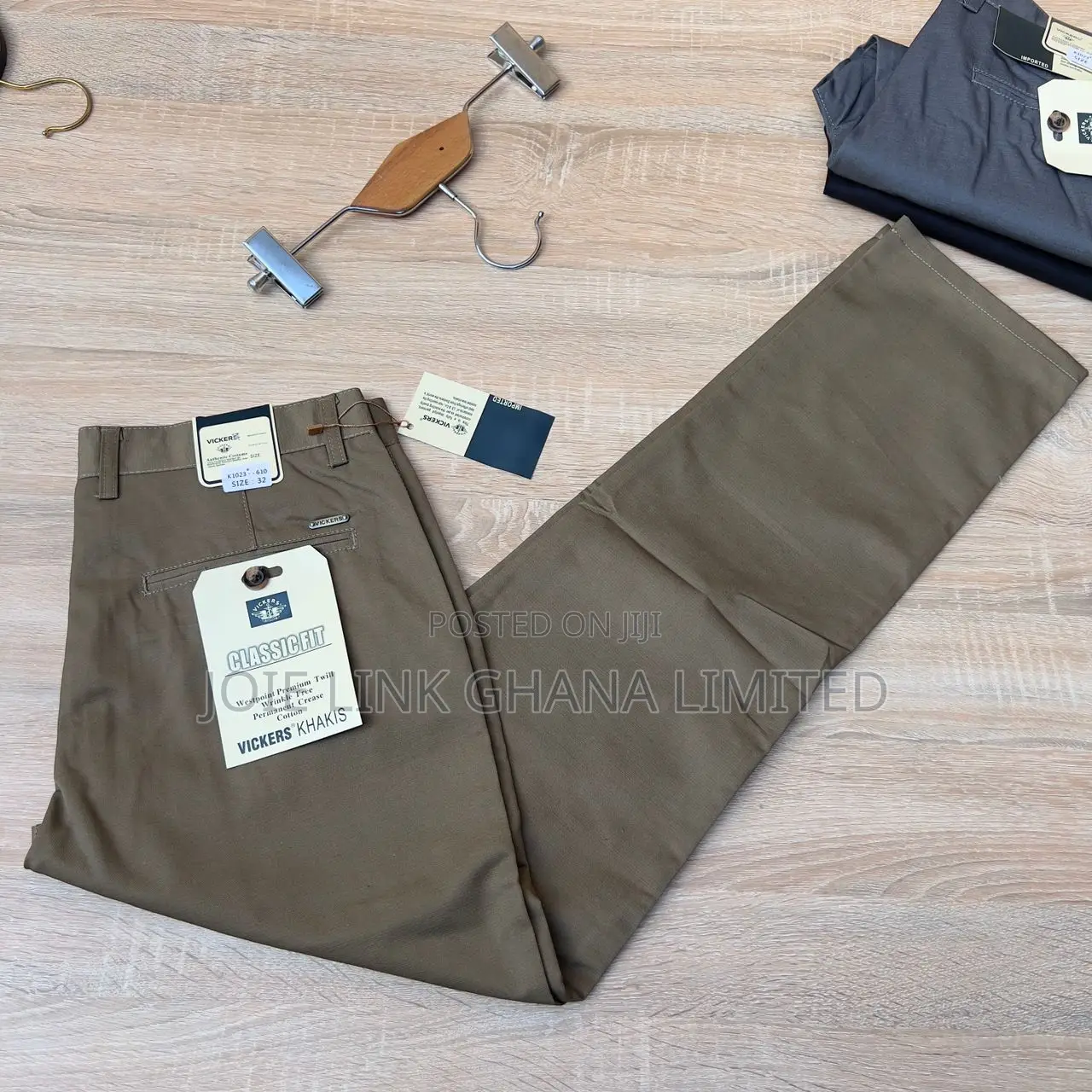 Vickers Khaki Trousers - (Non-Stretch)