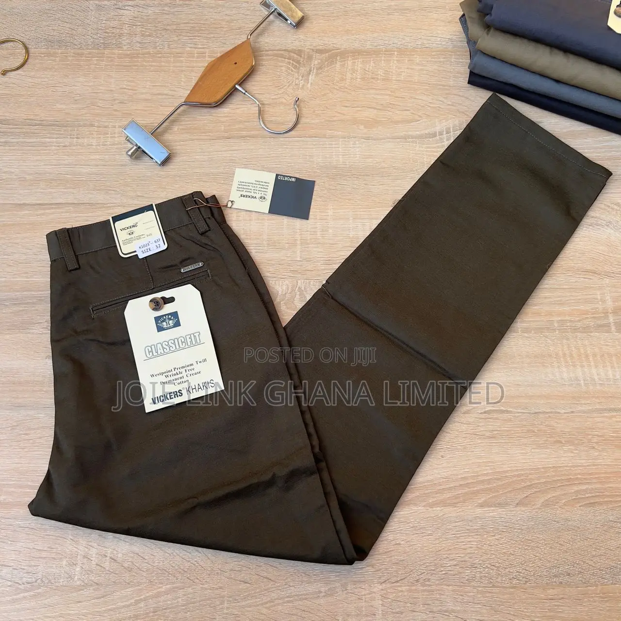 Vickers Khaki Trousers - (Non-Stretch)