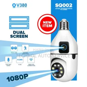 Dual Lens Panorama Bulb Camera V380 Pro