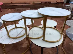 3set Of Tempered Glass Center Table
