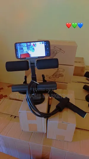 3 Stand Floor Sit Up Bar With Phone Holder