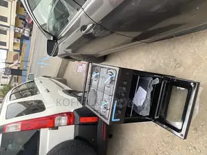 Modern Black Gas Cooker for Efficient Meal Prep