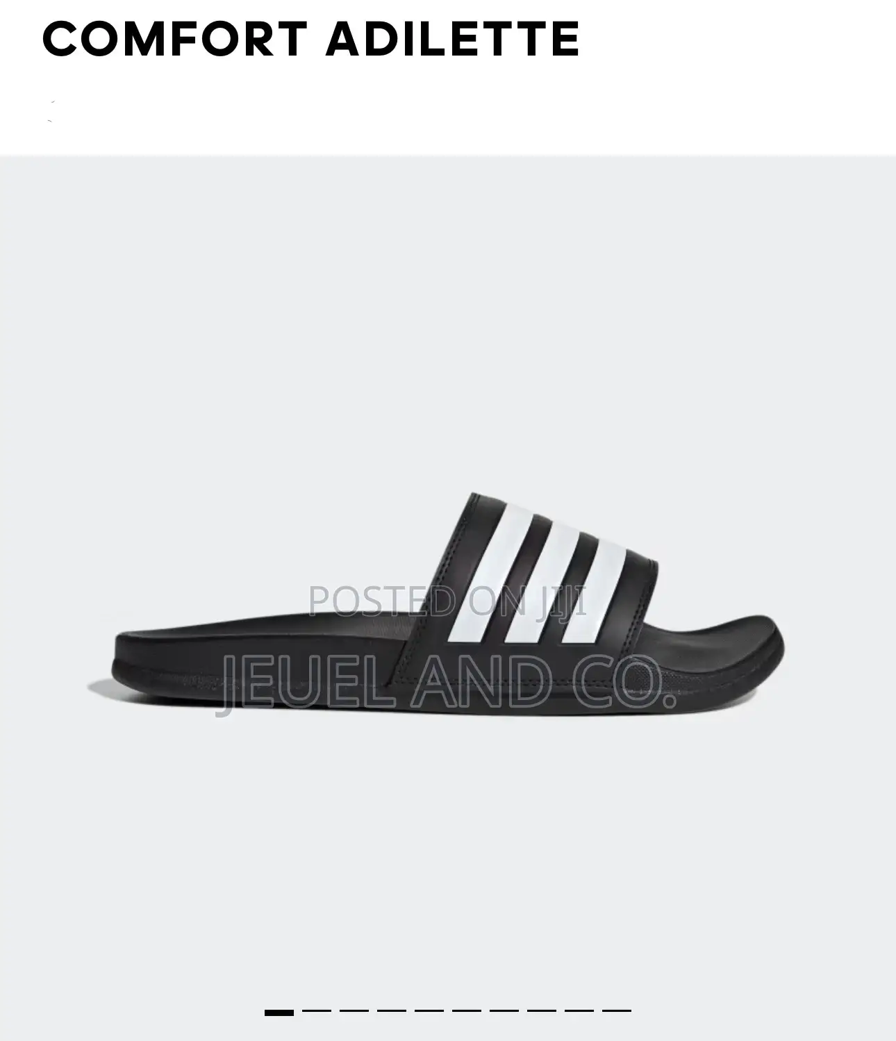 Original Adidas Adilette Comfort Black and White