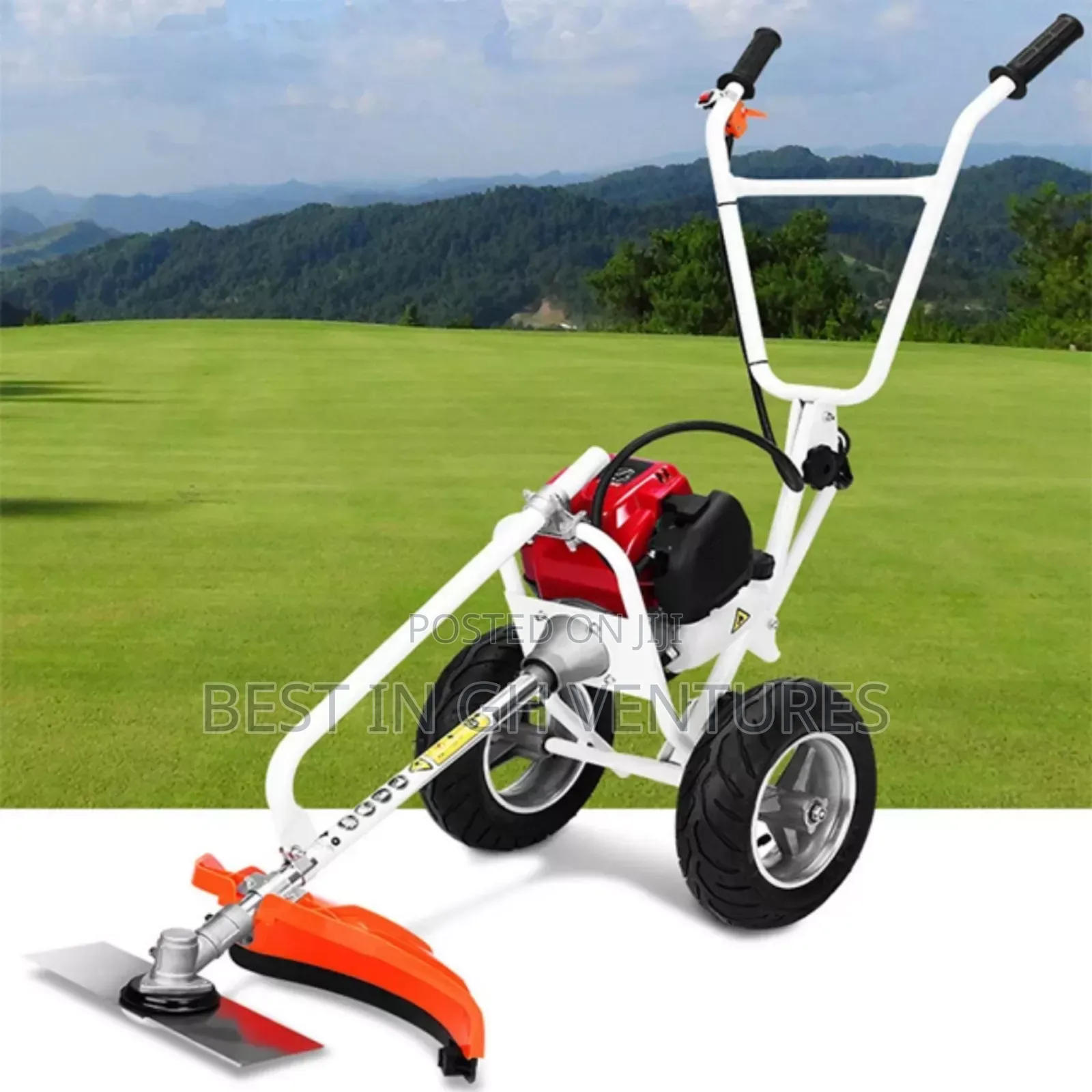 Petrol Hand Push Brush Cutter Weeding Machine Machime