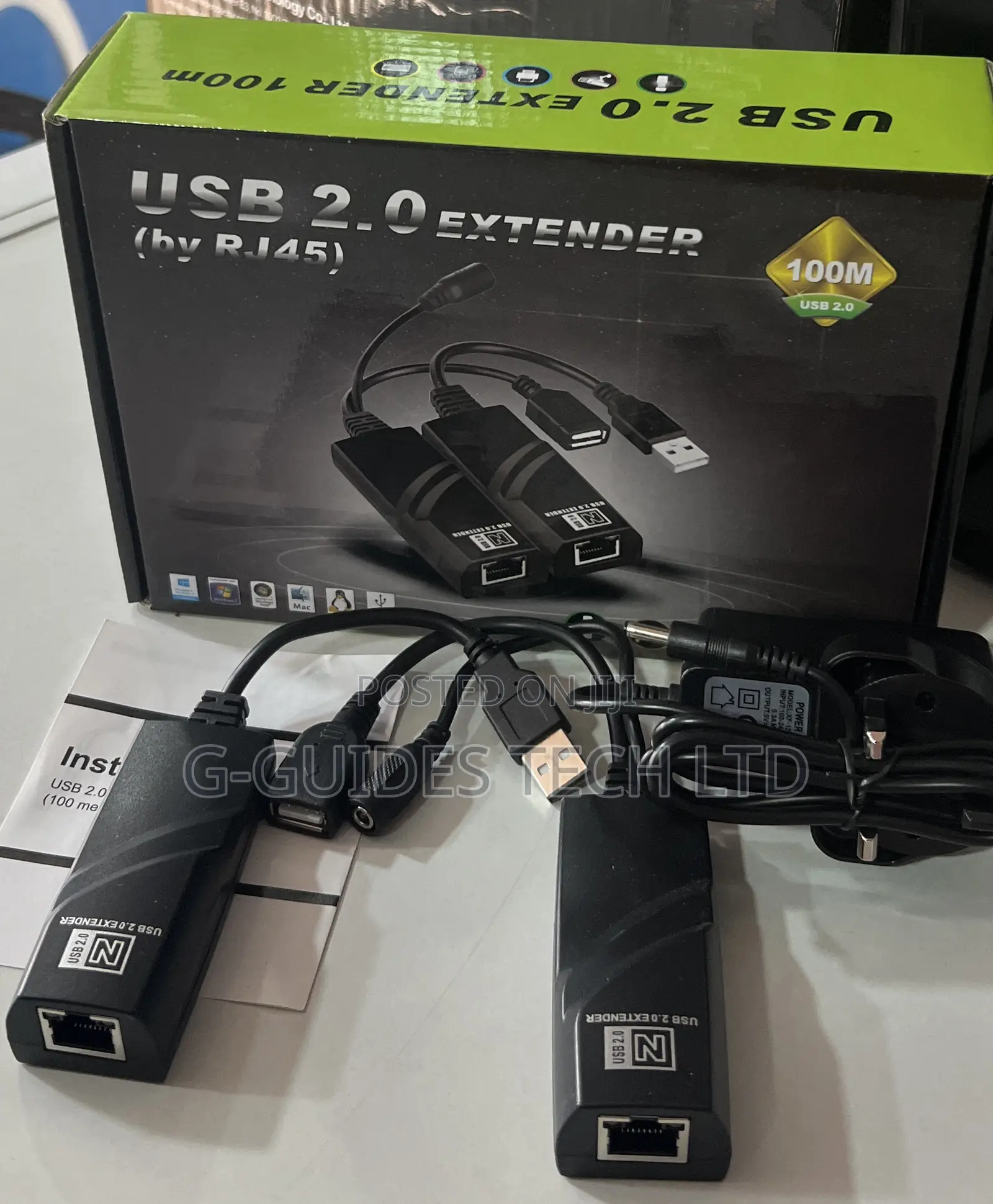 100m Usb Rj45 Extender, 100m Usb 2.0 Extender Over Cat5/Cat6
