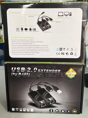 100m Usb Rj45 Extender, 100m Usb 2.0 Extender Over Cat5/Cat6