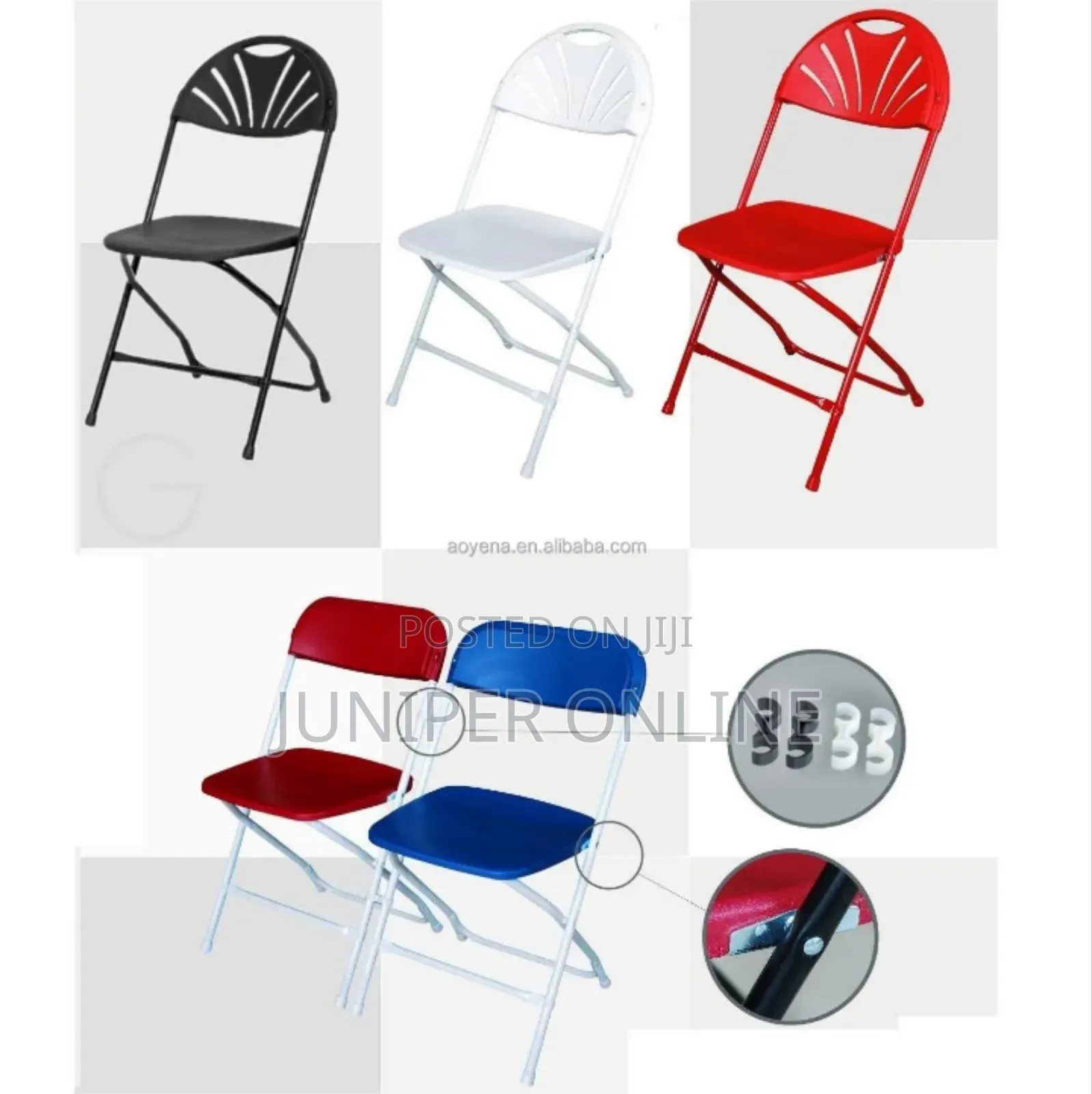 Foldable Chair Fan Back