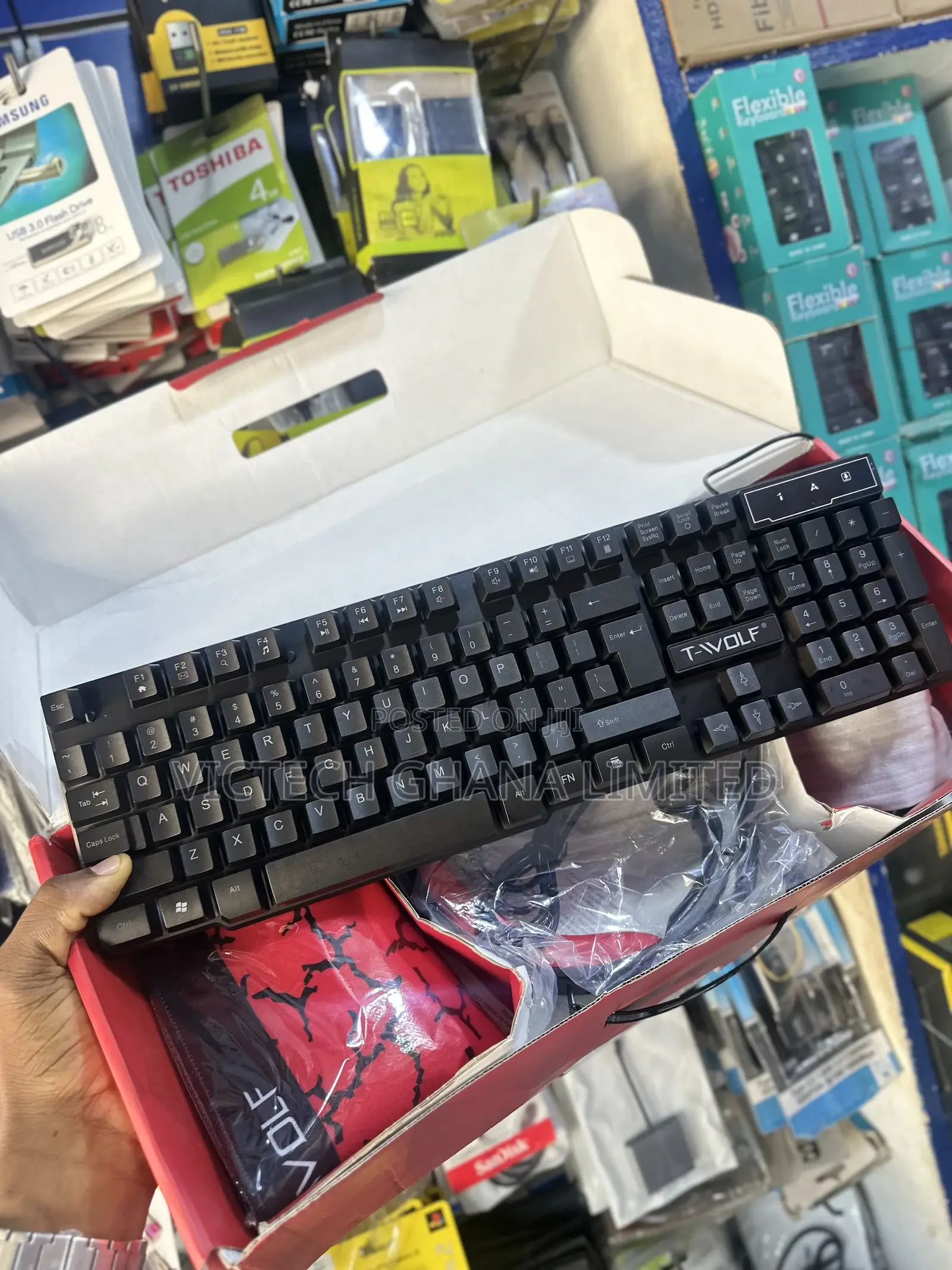 T-Wolf Tf800 4-in-1 Keyboard and Mouse Combo Set