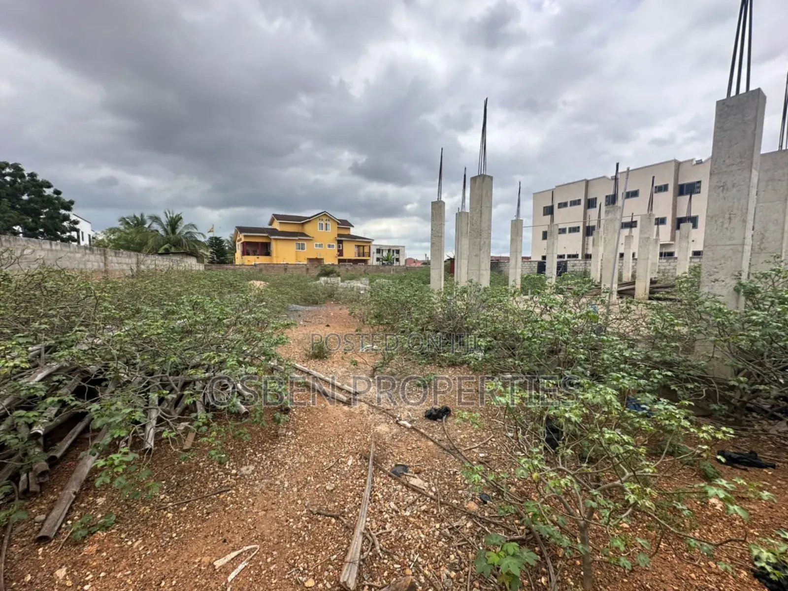 2 Half Plots of Titled Land for Sale at Spintex