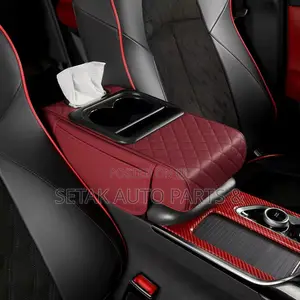 Car Armrest Storage Box Center Organizer Cup Holder Storage Box