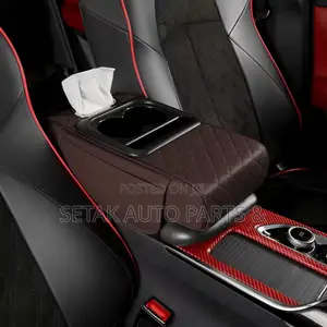 Car Armrest Storage Box Center Organizer Cup Holder Storage Box