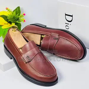 Dior Brown Men’S Leather Loafers