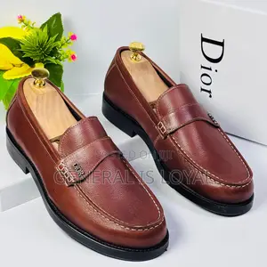 Dior Brown Men’S Leather Loafers