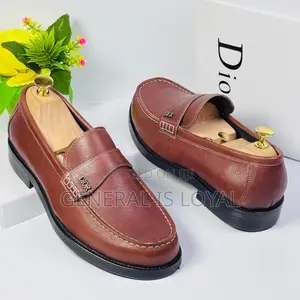 Dior Brown Men’S Leather Loafers