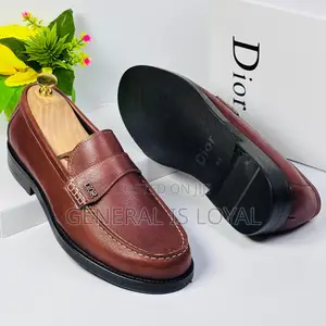 Dior Brown Men’S Leather Loafers