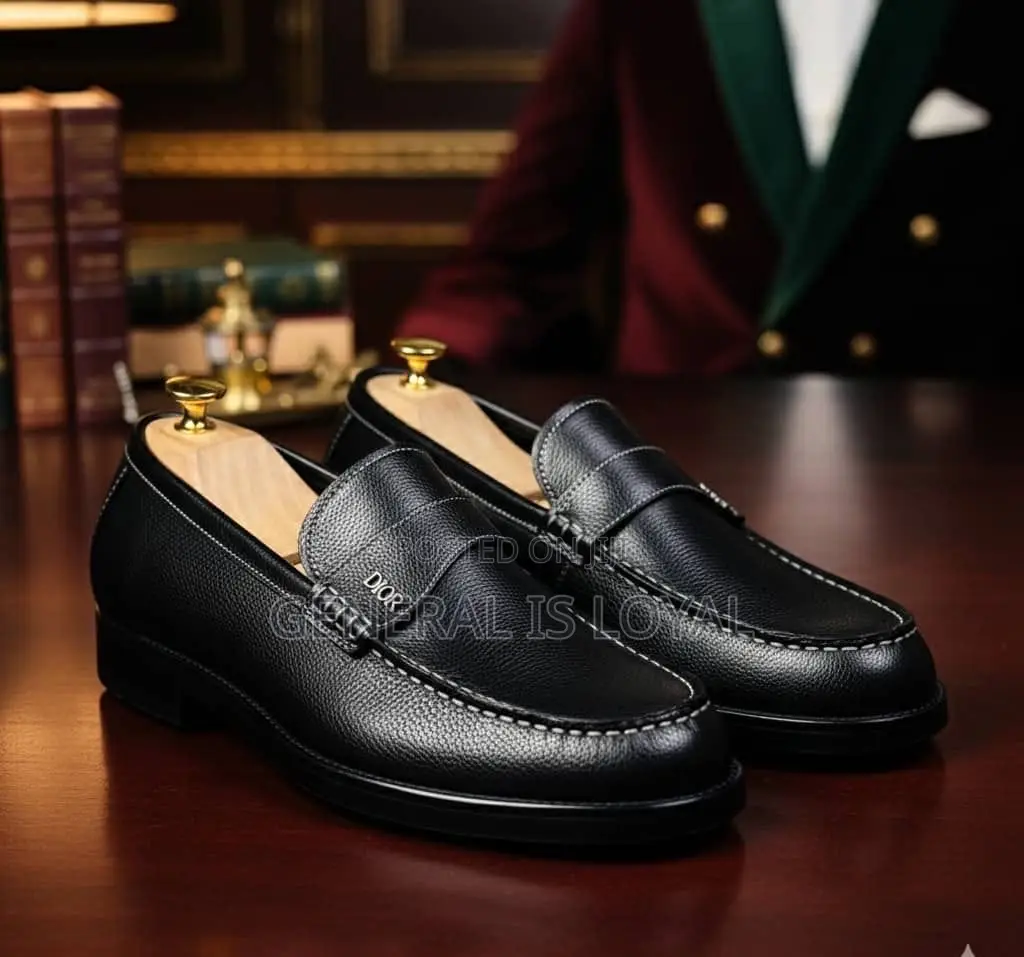 Dior Black Men’S Leather Loafers