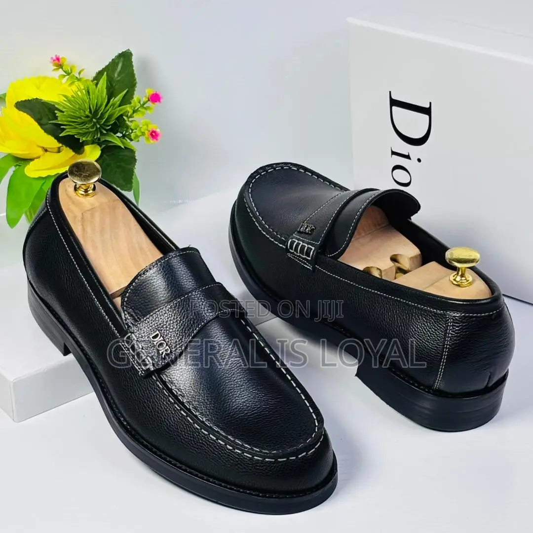 Dior Black Men’S Leather Loafers