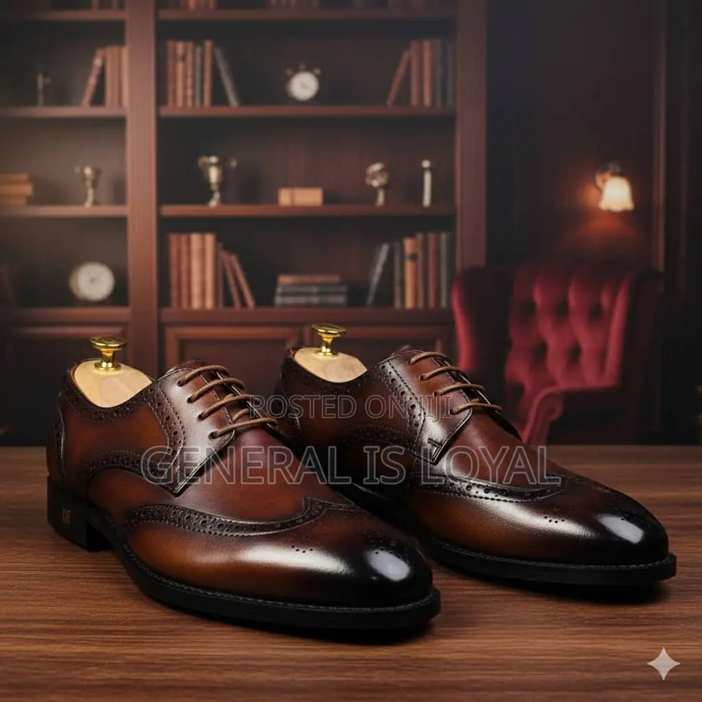 Richwanz Brown Solid Leather Men’S Shoe