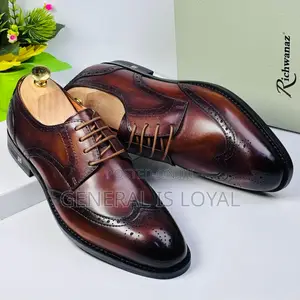 Richwanz Brown Solid Leather Men’S Shoe
