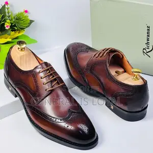 Richwanz Brown Solid Leather Men’S Shoe