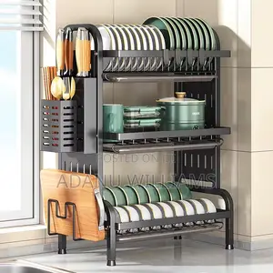 Top Notch Multifunctional 3-Tiers Kitchen Dish Drying Rack Organizer